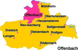 Kreis Offenbach - zehn städte